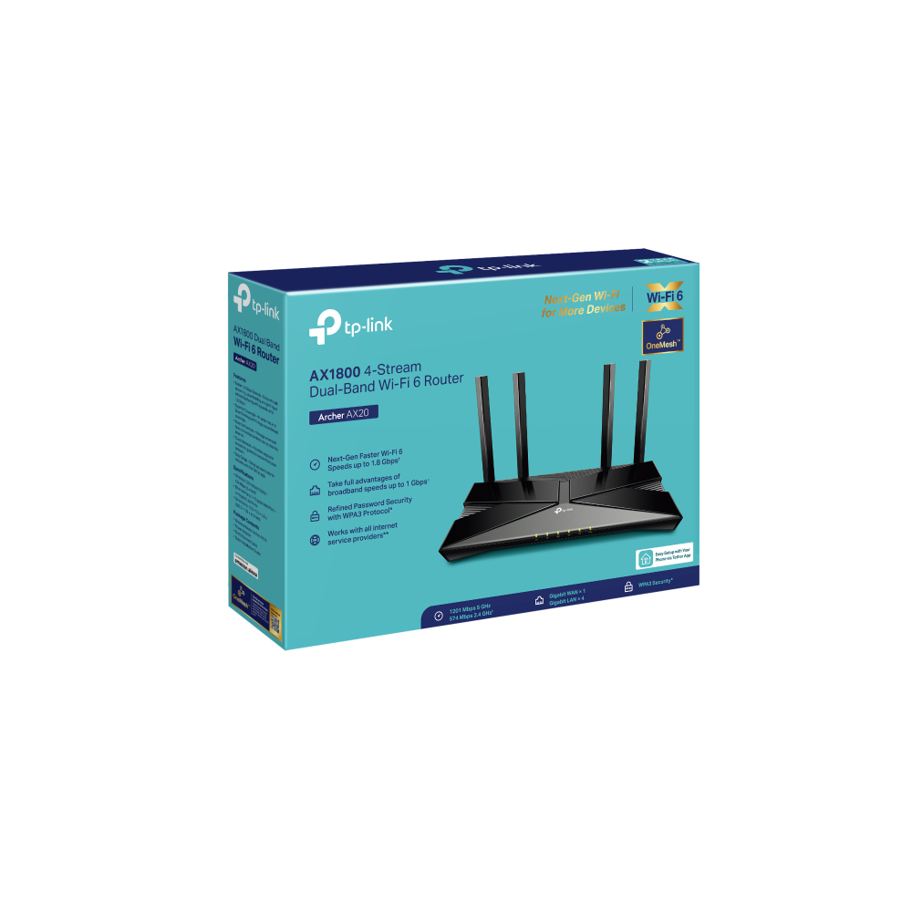 AX1800 Dual-Band Wi-Fi 6 Router