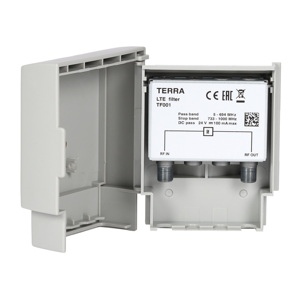 TERRA TF001 – LTE 700 filter za zaščito DVB-T/T2 sprejema