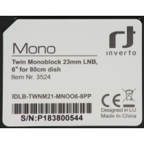 TWIN Monoblock LNB Inverto Black Pro (0.2 dB)