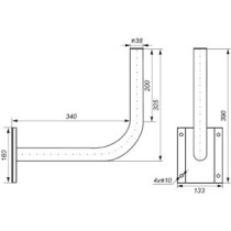 Stenski nosilec WG-5 40cm
