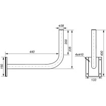 Stenski nosilec WG-5 50cm