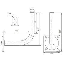 Antenski nosilec US-32x200 (barvan)