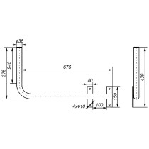 Antenski nosilec UR-38Z75 (desni)