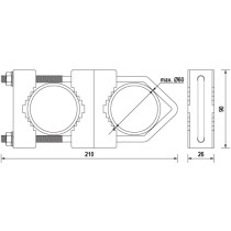 Dvojna objemka OZP-60